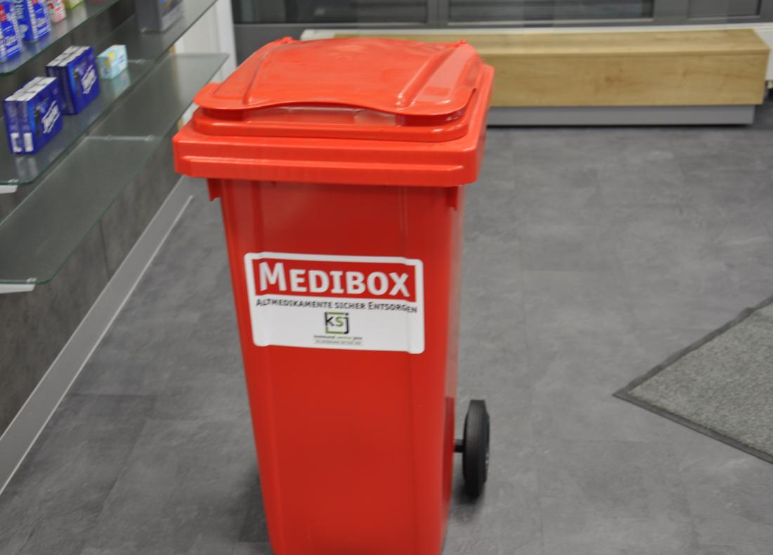 Used medication garbage can
